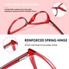 TEAPLMTT Cat Eye Blue Light Blocking Glasses for Women Trendy TR90 Frame Anti Blue Ray Eyesatrain Computer Eyeglasses(Red)
