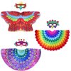 Creatoy Bird-Wings-Costume Kids Dress Up Wings for Play Bird Toys for Boys Girls Eagle Owl Parrot Hawk Pretend Play Bird Party Supplies Halloween Favors