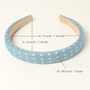 Cuizhiyu Denim Headbands for Women,0.78inch Padded Headband Girls Non Slip Hairbands Soft Fabric Hair Band Hair Accessories Pack of 6