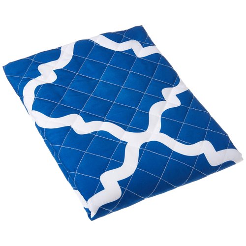 HealthSmart Wedge Pillow Cover for Bed Wedges, Wedge Pillow Case, with Rip & Spill Protection, Fits 24 x 24 x 7 Inch Wedges, Blue Moroccan