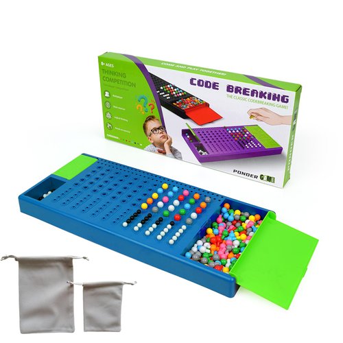 Jixin Xyzhi Game Code Breaking Family Board Game Code Breakers STEM Game Brain Exercise Logic Development Toys for Boys & Girls Ages 8 Years up and Adults Blue…
