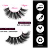 SYlashes False Eyelashes 18mm Faux Mink Lashes Fluffy Cat Eye Lashes Soft Thick Luxury Volume Fake Lashes 10 Pairs Pack