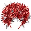 Needzo Red Christmas Tinsel Headband, Festive Xmas Hair Accessory, Ugly Sweater Party Supplies, One Size Fits Most, 11 x 9.75 Inches