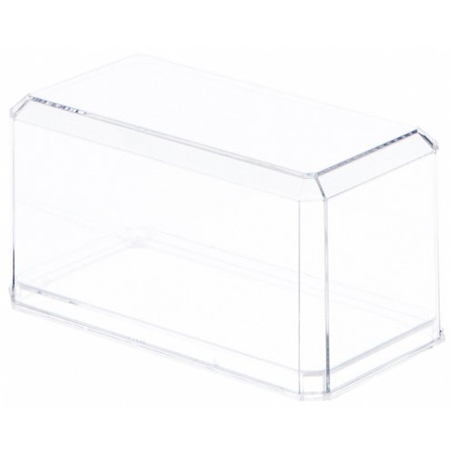 Pioneer Plastics 164C Clear Plastic Display Case for 1:64 Scale Cars, 3.5" W x 1.625" D x 1.75" H (Mailer Box), Pack of 3