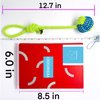 YESWOOD! Tug of War Dog Toy Small Breed,Dog Ball with Rope,4-Pack Rope with Ball Attached for Small and Medium Dogs, Ball On Rope Dog Toy,Rope Ball Dog Toy,Puppy Interactive Gift