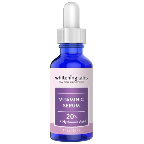 Vitamin C Serum for Face with Hyaluronic Acid Vitamin E 20 Percent. Facial Anti Aging Serum 1 FL OZ