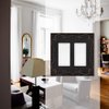 French Cabriole Decorative Wall Plate Switch Plate Outlet Cover (Double Decorator, Aged Bronze)