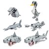 LaQ Marine World Megalodon | 332 Pieces | 6 Models | Age 7+ | Creative, Educational Construction Toy Block | Made in Japan