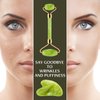 Disemot Jade Roller & Gua Sha Facial Tools, Natural Anti-Aging Jade Beauty Skin-Care Tool Face Roller to Rejuvenate Facial Skin Cooling, Slimming & Firming, Great as Stocking Stuffers