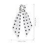 3pcs Polka Dot Hair Scrunchies Vintage Chiffon Hair Scarf Ties Stylish Bow Ponytail Holders for Women Girls