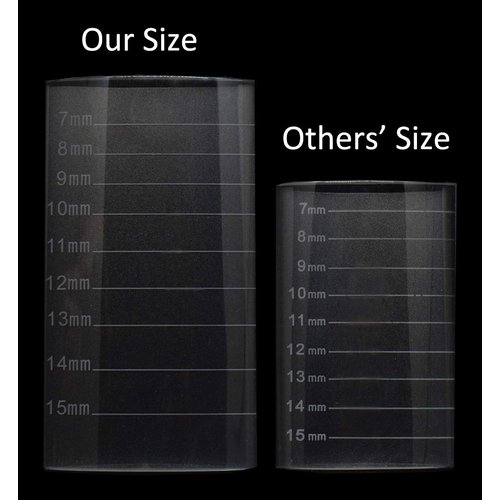 Eyelash Extension Crystal Pallet Lash Holder Tray Bigger Size with Storage Case 4.3x2.4 Inch