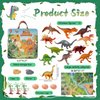 OuMuaMua Dinosaur Toys for Kids 3-5, Plastic Dinosaur Figures Set with Activity Play Mat Dinosaur Eggs Storage Box, Toy Dinosaurs for Boys Girls Dinosaur Party Favors Supplies, 5-7 Inch