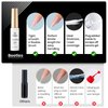 beetles Gel Polish Nail Art Liner Gel Polish Set- 2 Popular Black White Colors Nail Art Polish Gel Art Paint for Swirl Nails Built Thin Nail Art Brush in Gel Pens UV Soak off Gifts for Women