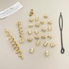 enophe 23Pcs Gold Hair Jewelry Set for Women: Loc Accessories, Hair Cuffs for Braids & Dreadlocks, Halloween Decoration