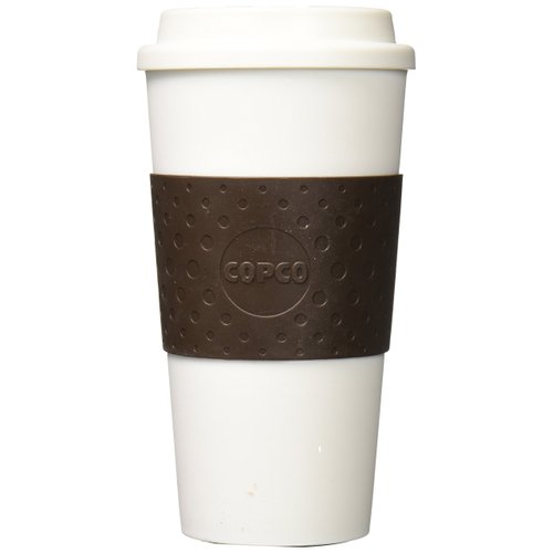 Copco Plastic Acadia Travel Mug, 16-Ounce, Brown