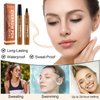 Generic Eyebrow Pen, 2024 New 3D Waterproof Microblading Eyebrow Pencil, Magical Upgraded Eye Brow Pencils with 4 Fork Tip & Spoolie Brush for Hair - Light Brown