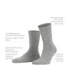 FALKE Unisex Walkie Light Socks, Merino Wool, Grey (Smog 3150), 10.5-11.5, 1 Pair
