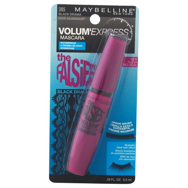 Maybelline New York The Falsies Volum' Express Waterproof Mascara, Black Drama 385, 0.28 Fluid Ounce