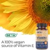 DEVA Vegan Vitamins Natural Vitamin E 400IU with Mixed Tocopherols, Supports Immune System & Skin Nutrition, Natural Antioxidant & Gluten Free, Dairy Free, Non-GMO, 90 Capsules
