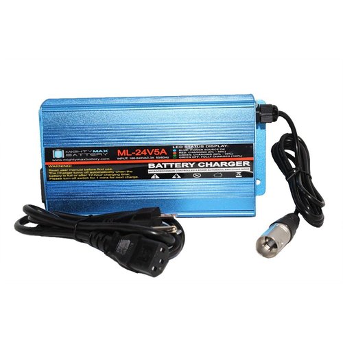 Mighty Max Battery 24V 5A XLR Battery Charger for Pride Mobility Revo SC60/SC63/SC64