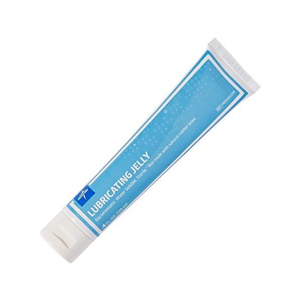 Medline Sterile Lubricating Jelly, Lube, Flip Top, Tube, 4 oz.