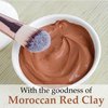 Moroccan Red Clay Powder by mi nature | Suitable for Face Mask, Scrub,Soaps,Bath Bombs, Body Wraps | Very Fine Powder | No Additives | Detoxifies, Removes impurities | Hair Shampoo
