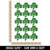 Three Leaf Clover Shamrock Temporary Tattoo Water Resistant Fake Body Art Set Collection - 15 2" Tattoos (1 Sheet)