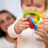Dr. Brown's Learning Loop, Baby Teether Ring with Multiple Shapes & Textures, Soft 100% Silicone, BPA Free, 3m+