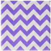 Amscan Disposable, Chevron Beverage Napkins, New Party Supplies, 5" x 5", Purple/White