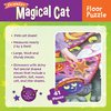 Peaceable Kingdom Shimmery Magical Cat Floor Puzzle – Giant Halloween Puzzle for Kids Ages 3 & up – Fun-Shaped Puzzle Pieces – Great for Classrooms