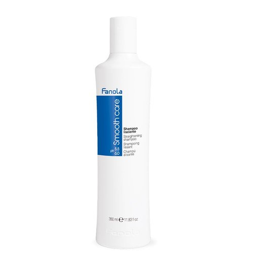 Fanola Smooth Care Straightening Hair Shampoo - Salon Quality Anti Frizz Hair Care - Gentle Shampoo for Frizzy Hair Formulated with Cotton Oil and Cocoa Butter (11.8 oz)