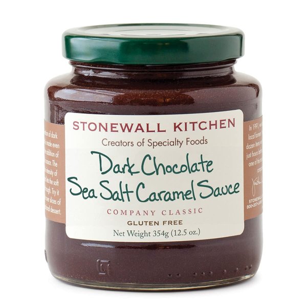 Stonewall Kitchen Dark Chocolate Sea Salt Caramel Sauce, 12.5 Ounces