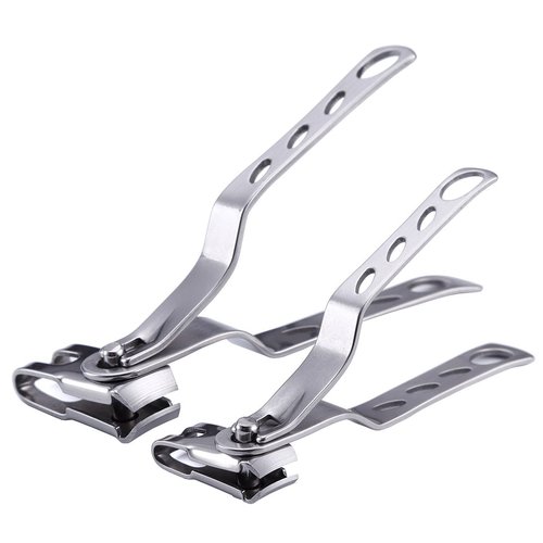 Keiby Citom Nail Clippers with 360-Degree Rotating Head - Stainless Steel Fingernails and Toenails Cutter Lagre and Small Sizes (Silver)