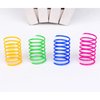 AIMICOCA 40 Pack Cat Spring Toy, Interactive Cat Toy for Indoor Cats Plastic Coils Colorful Springs Cat Toys Active Healthy Fitness Play Coil Spiral Springs Kitten Toys for Swatting, Biting, Hunting