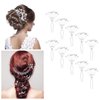 MOAMUN 23pcs Wedding Hair Comb Set, Bridal Hair rhinestone Accessories, Women Hair Side Comb Crystal Pearl Hair Pins Clips for Bridesmaids Flower Girl Prom