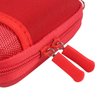 Nylon Hard Shell James Diabetes Compact Case for Glucose Meter Test Strips Lancing Device. (Red)