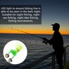 OHOH LED Night Fishing Rod Bite Bait Alarm Light with Twin Bells Ring Fishing Bite Alarm Indicator On Fishing Rod (10 Red Lights and 10 Green Lights)