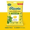 Ricola Sugar Free Lemon Mint Bag | Cough Suppressant Throat Drops | Naturally Soothing Long-Lasting Relief - 45 Count (Pack of 1)