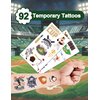 116PCS Football Party Favors 92PCS Tattoos 24PCS Silicone Wristbands Sports Themed Birthday Party Supplies Decorations Tattoos Stickers Sports Fans Cheerleaders Favors for Activity Prizes Rewards