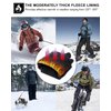 RIGWARL 32F°- 65F° Upgraded Gloves for Cold Weather Waterproof, Winter Gloves for Men Women with Touch Screen, Drving Gloves for Runing Hiking Walking Skiing Snow (112 Black, L)