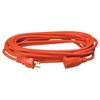 Southwire 2307SW Vinyl Outdoor Extension Cord In Orange With 3-Prong Plug (25 Feet, 16/3 gauge)