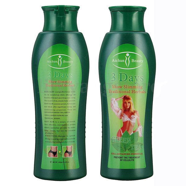 Green tea Slimming Cream Cellulite Removal Fat burning Lose weight 200ml by Aichun Beauty
