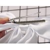 White Hair Bow for Women- Furling Pompoms Pack of 2 Satin Big White Bow Hair Clip for Girls Long Ribbon Alligator Clip Hair Barrettes for Women,Hair Pieces Bridal Wedding Accessories