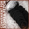 Teenitor Hair Ties Kit, 500pcs Clear Elastic Hair Bands, 30pcs Ponytail Holders Elastic Hair Ties, 30pcs Seamless Thick Black Hair Bands, 40pcs Hair Bobby Pins, Hair Accessories Kit For Woman Girls