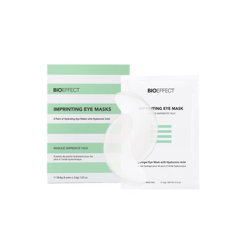 Bioeffect Imprinting Eye Masks (8 pairs), Deeply Moisturizing, Soothing Anti-Aging Gel Eye Patches with Hyaluronic Acid, Supercharge Your Eye Serum, Fight Tired Eyes, Wrinkles, and Puffiness