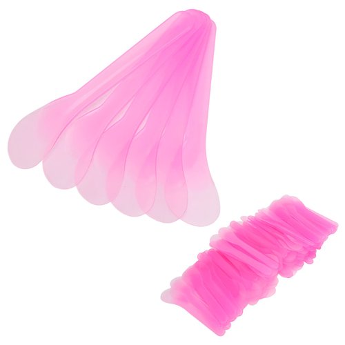 100pcs Cosmetic Apply Spatula - Disposable Facial Mask Spatulas Makeup Face Mud Mask Mixing Spoon Translucency Mask Applicator Stick Repair Cream Wipe Scraper