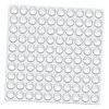 Dampone Cabinet Door Rubber Bumpers 100 Pcs Self Adhesive Sound Dampening Clear Bumper Pads for Drawers, Table Tops, Cupboard, Picture Frames, Glassware and Furniture (Hemispherical)