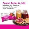 Bonk Breaker Plant Based Protein Bars, Gluten Free, Dairy Free, 13g Protein, Peanut Butter and Jelly Flavor, 62g Bar (12 Pack)