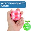 Entervending Bouncy Balls - 6 Pcs Rubber Balls for Kids - Mixed Bounce Balls - 60 mm Big Bouncy Ball - Bouncing Balls Party Favors