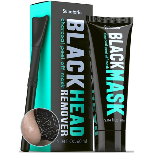 SUNATORIA Blackhead Remover Mask - Activated Charcoal Peel Off Face Mask - for All Skin Types - Deep Pore Cleaner Nose Blackhead Remover Pore Release - Black Head Remover for Face